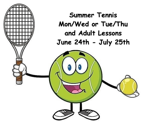 Mon/Wed or Tue/Thu Summer Tennis and Adult Lessons at Thomas Jefferson High School - Select the class in the drop down and add to cart